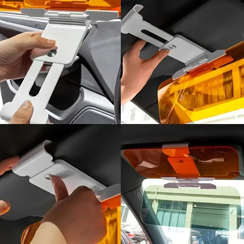 Sunshade: Dual-Purpose Visor for Day & Night Use, Glare Reduction, UV Protection for SUVs