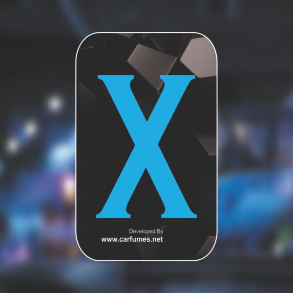 Blue X Card