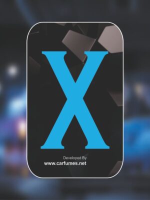 Blue X Card